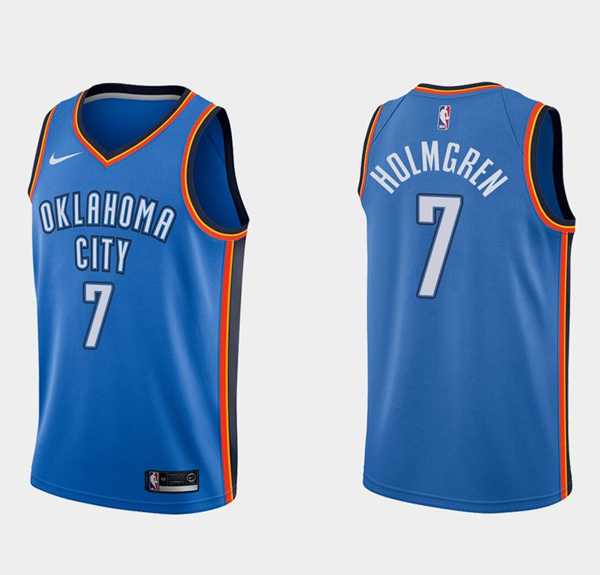 Oklahoma City Thunder #7 Chet Holmgren 2022 Draft Blue Stitched NBA Jersey Dzhi,We sell and wholesale Oklahoma City Thunder #7 Chet Holmgren 2022 Draft Blue Stitched NBA Jersey Dzhi on line form chian!
